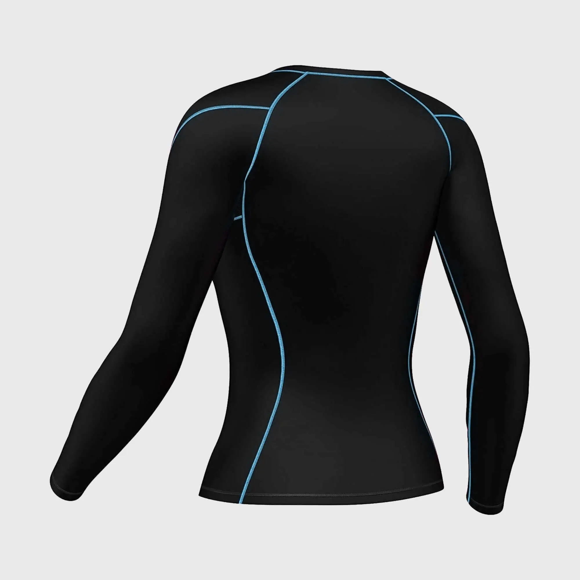 Fdx Women's Set Monarch Sky Blue Compression Top & Leggings