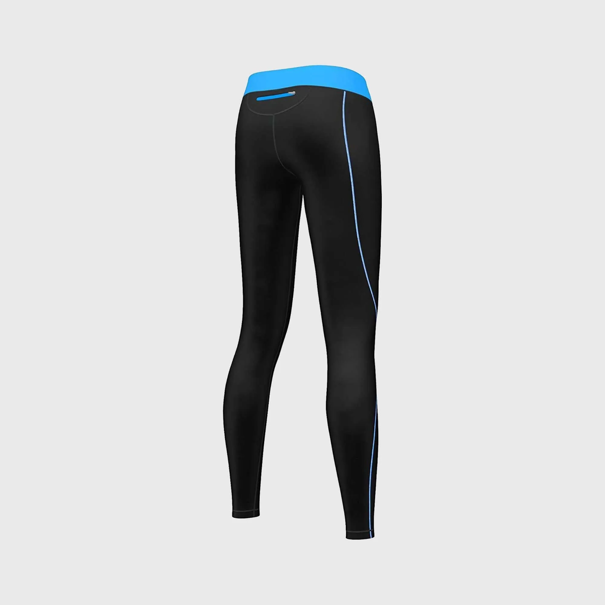 Fdx Women's Set Monarch Sky Blue Compression Top & Leggings