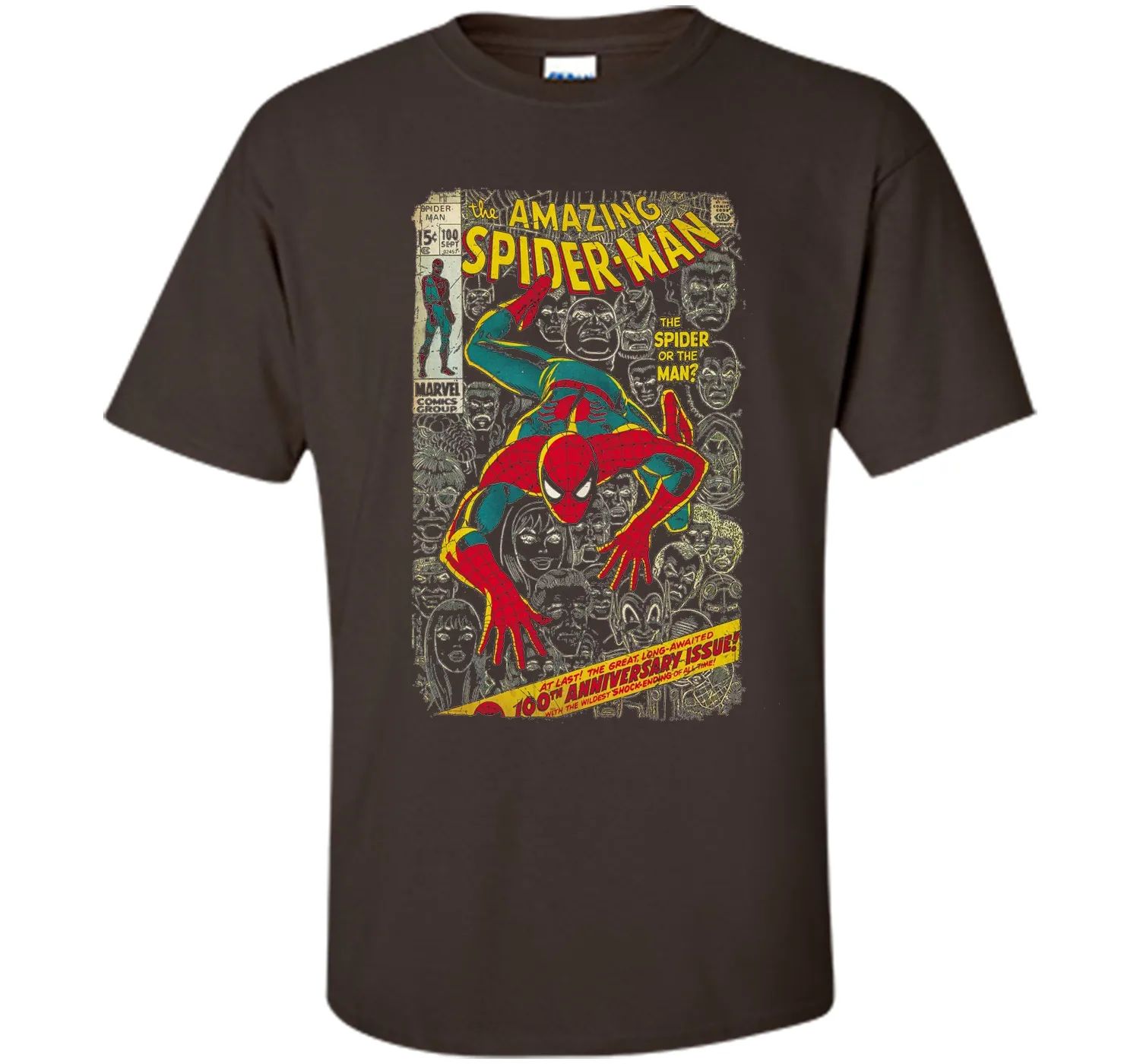 Spider-Man Comic Book Anniversary Graphic T-Shirt
