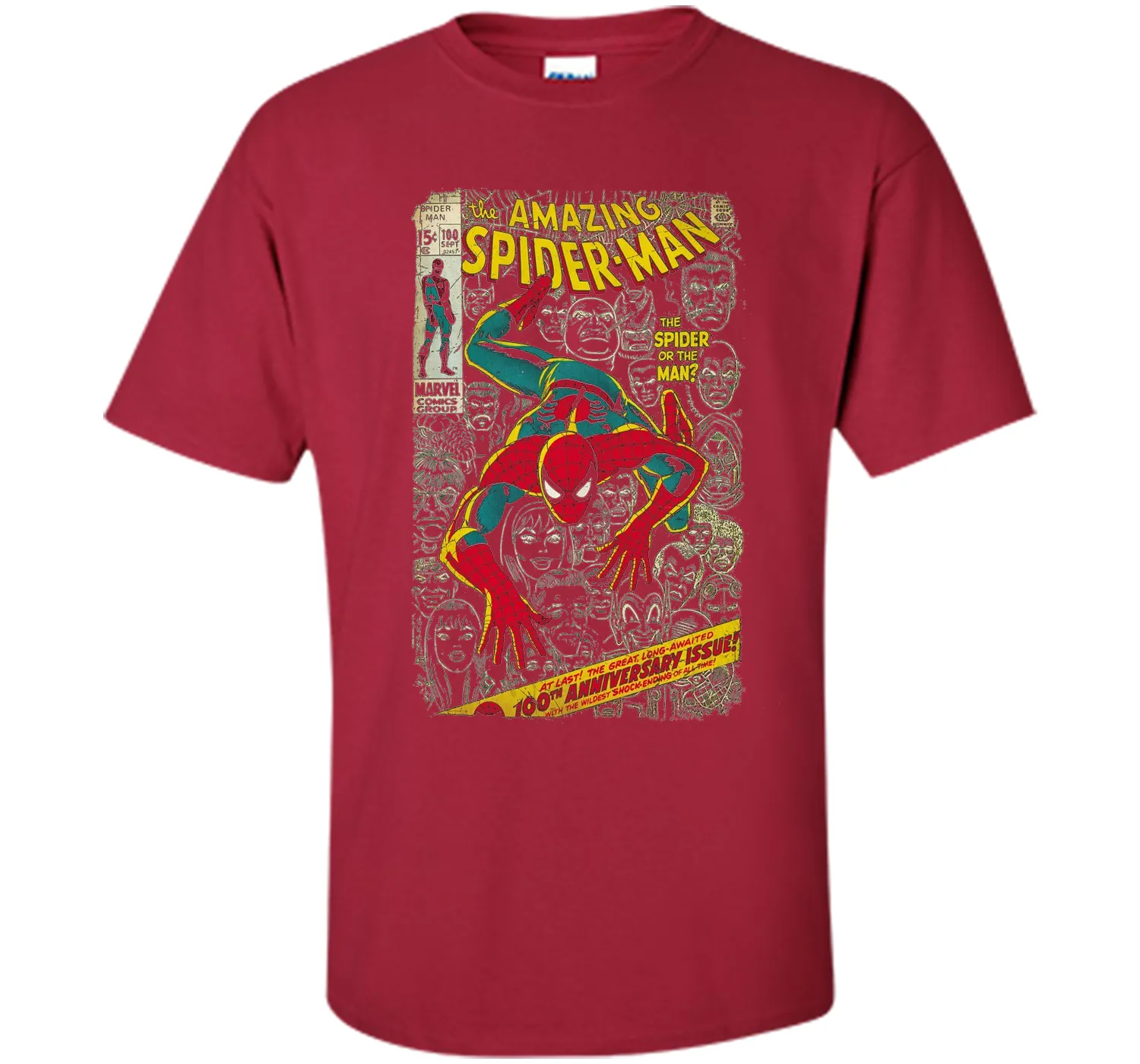 Spider-Man Comic Book Anniversary Graphic T-Shirt