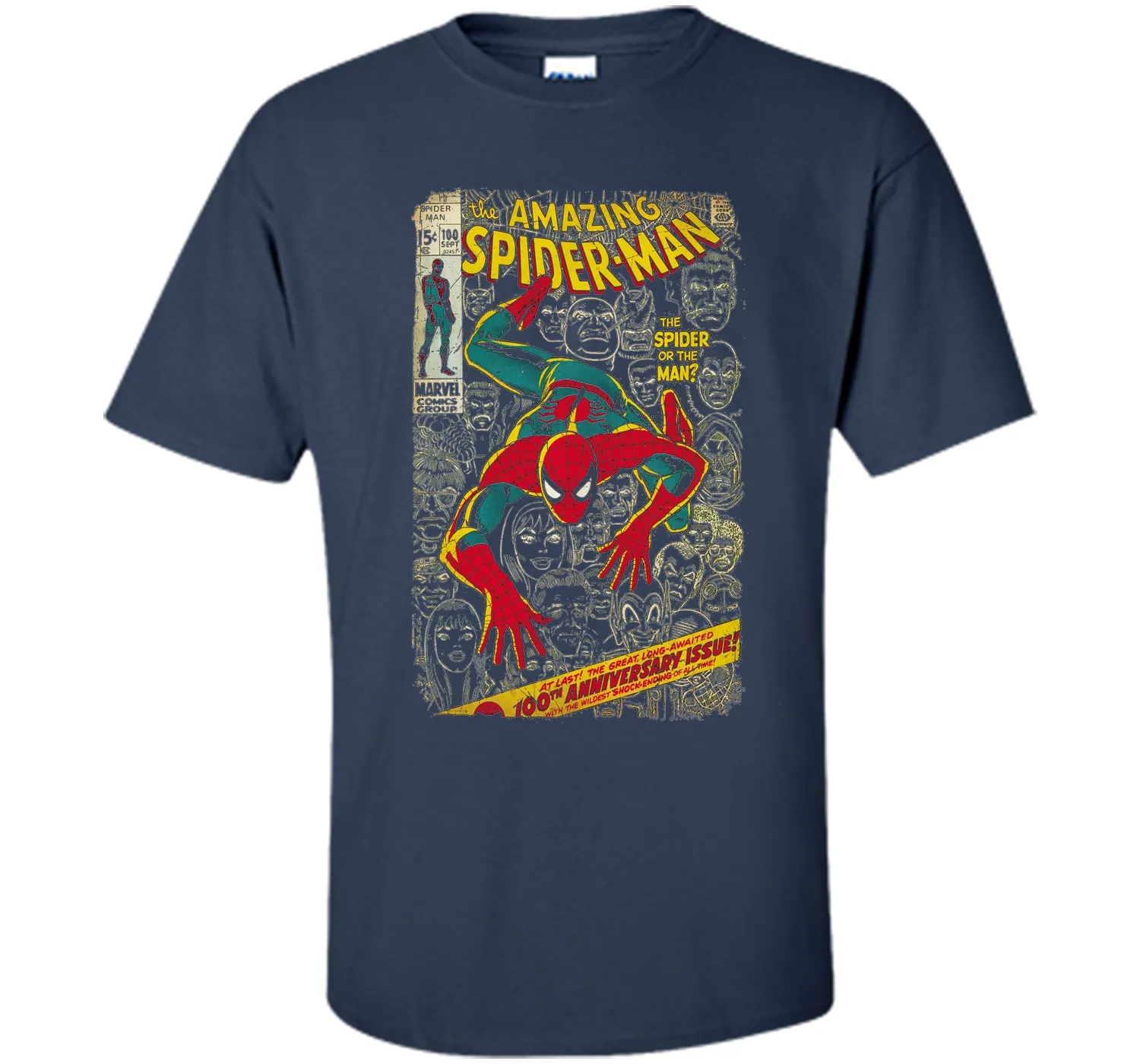Spider-Man Comic Book Anniversary Graphic T-Shirt
