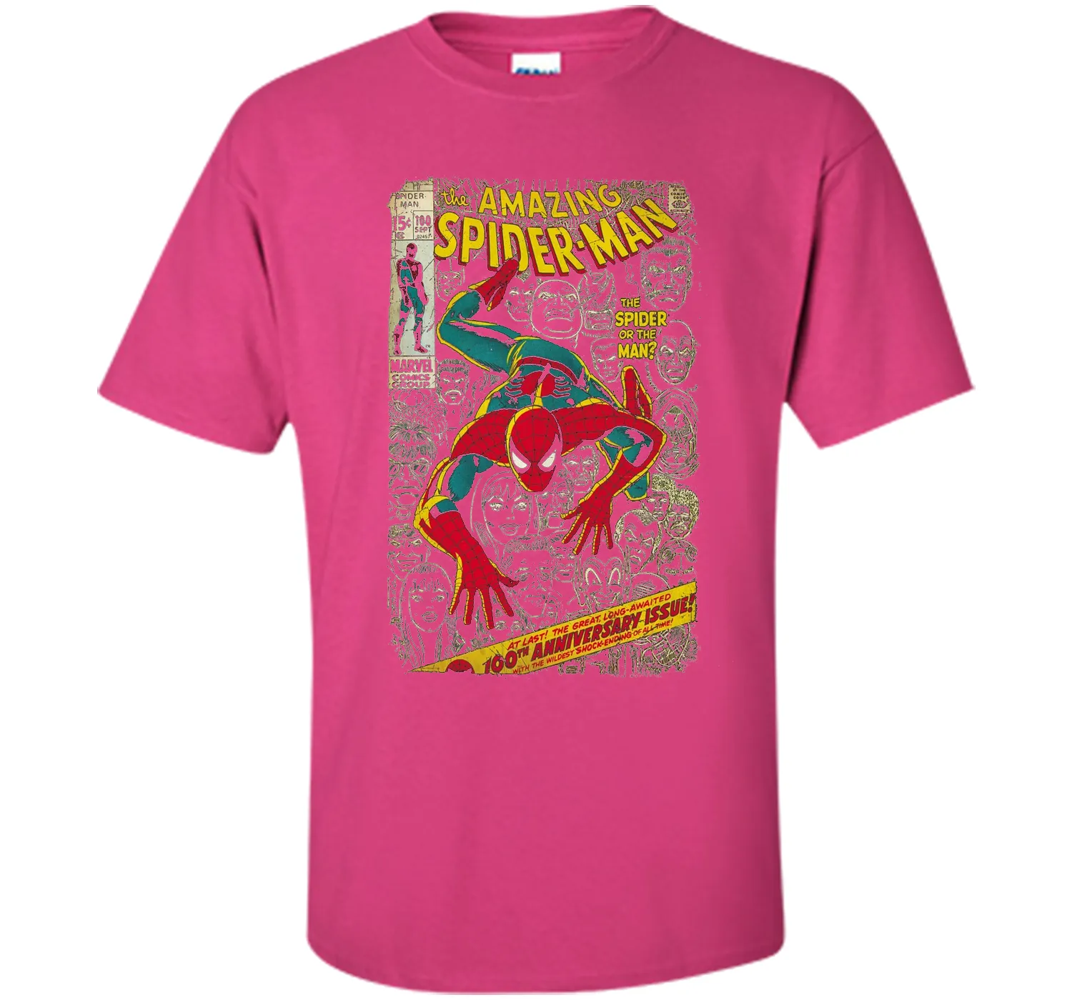 Spider-Man Comic Book Anniversary Graphic T-Shirt