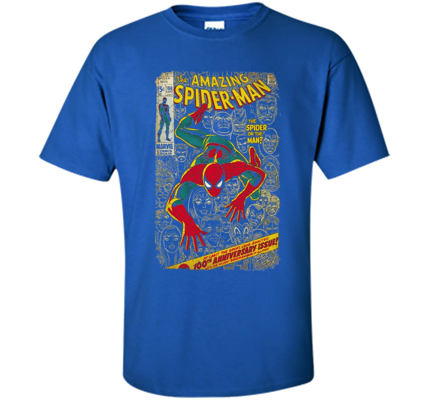 Spider-Man Comic Book Anniversary Graphic T-Shirt
