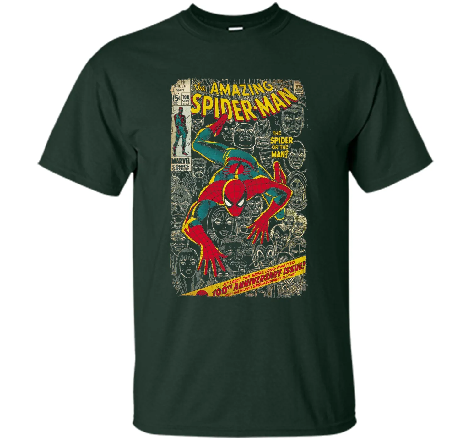 Spider-Man Comic Book Anniversary Graphic T-Shirt