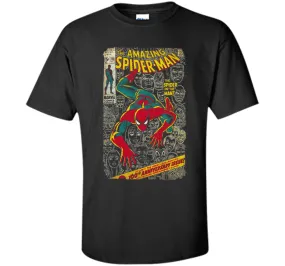 Spider-Man Comic Book Anniversary Graphic T-Shirt