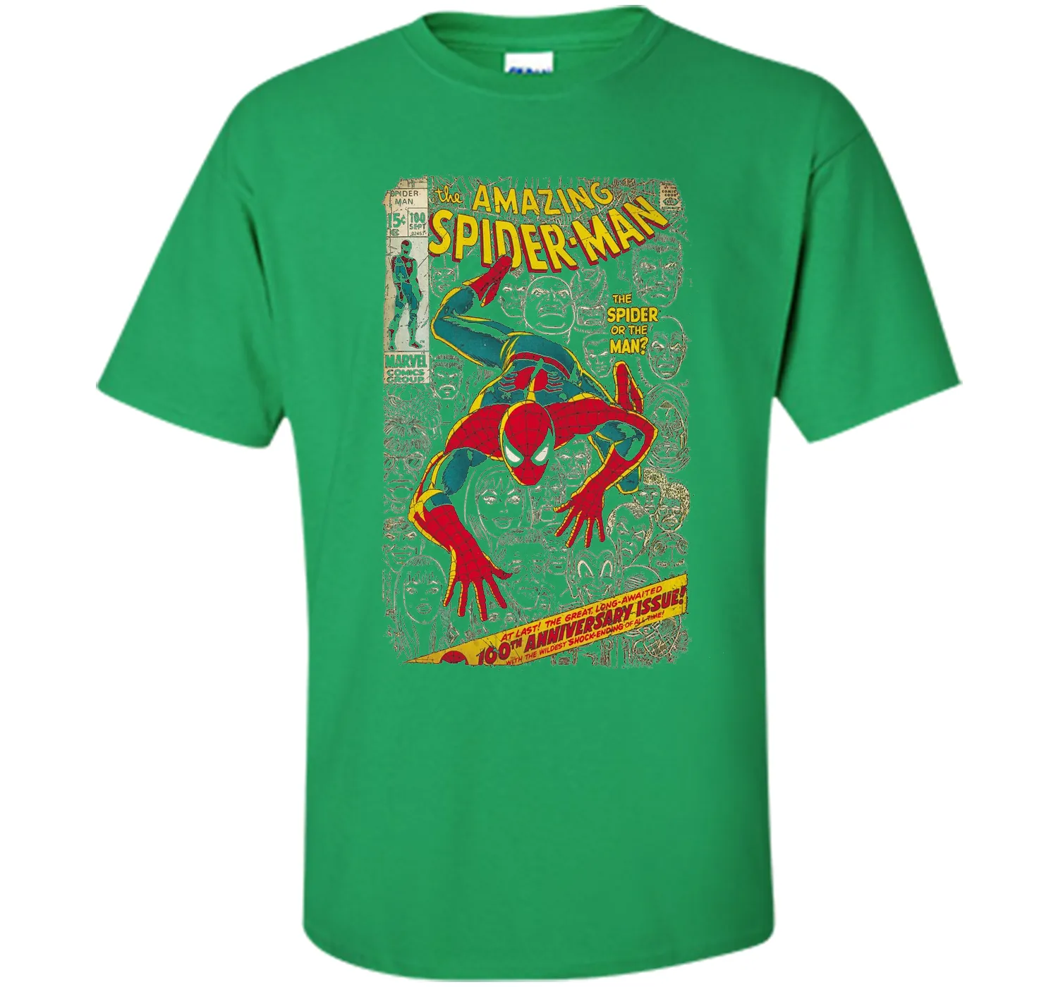Spider-Man Comic Book Anniversary Graphic T-Shirt