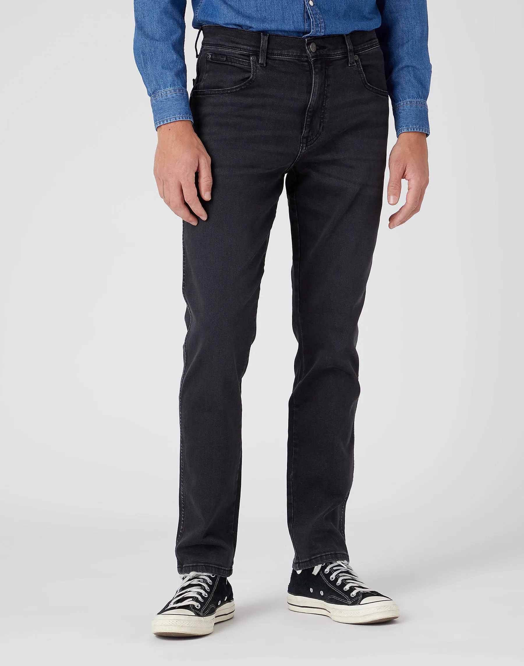 Wrangler Texas Slim Black Crow Jeans K