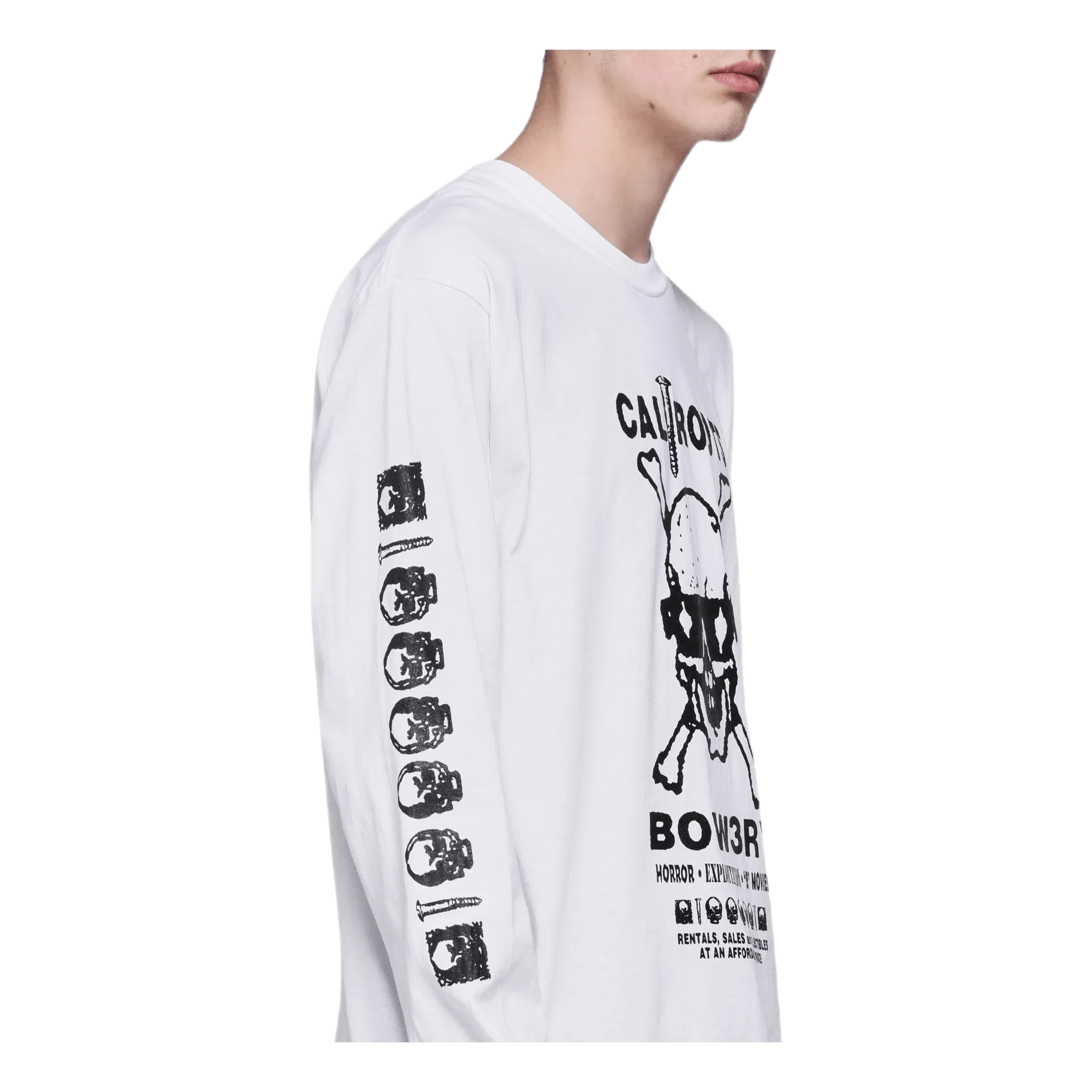 X Caliroots Long Sleeve Tee White